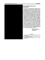 Do premedical students fear being sued?