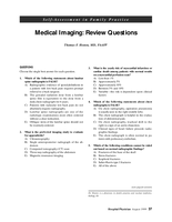 Self-Assessment in Family Practice. Medical Imaging: Review Questions