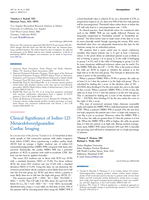 Clinical Significance of Iodine-123 Metaiodobenzylguanidine Cardiac Imaging