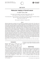 Molecular imaging in thyroid cancer