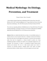 Medical Mythology: Its Etiology, Prevention, and Treatment