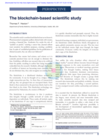 The blockchain-based scientific study