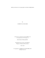 APPLICATIONS OF UAS IMAGERY IN WHEAT BREEDING