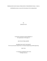 PREPARATION AND CHARACTERIZATION OF MESOPOROUS SBA-15 SILICA SUPPORTED GOLD CATALYSTS FOR SELECTIVE OXIDATIONS
