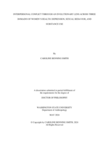 INTERPERSONAL CONFLICT THROUGH AN EVOLUTIONARY LENS ACROSS THREE DOMAINS OF WOMEN’S HEALTH: DEPRESSION, SEXUAL BEHAVIOR, AND SUBSTANCE USE