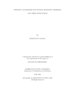 Efficient Algorithms for Optimal Homology Problems and their Applications