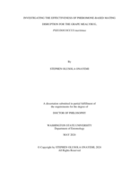 Investigating the Effectiveness of Pheromone-Based Mating Disruption for the Grape Mealybug, Pseudococcus maritimus