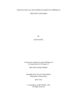THE DUAL ROLE OF THE EUROPEAN EARWIG IN TEMPERATE TREE FRUIT ORCHARDS
