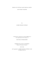 Essays on Central Bank Digital Money and Public Policies