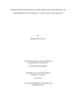 Understanding Peer Writing Tutors' Sense of Self and Sense of Job for Improved Tutor Training: A Critical Discourse Analysis
