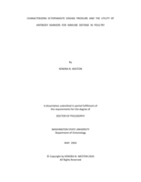 CHARACTERIZING ECTOPARASITE DISEASE PRESSURE AND THE UTILITY OF ANTIBODY MARKERS FOR IMMUNE DEFENSE IN POULTRY