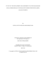 IT’S ON YOU! THE DEVELOPMENT AND ASSESSMENT OF AN INSTAGRAM-BASED SOCIAL NORMS MESSAGE TO INCREASE BYSTANDER INTERVENTION AMONG COLLEGE STUDENTS