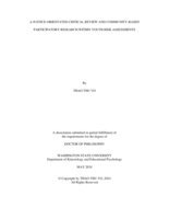 A justice-orientated critical review and community-based participatory research within youth risk assessments