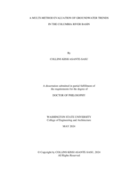 A MULTI-METHOD EVALUATION OF GROUNDWATER TRENDS IN THE COLUMBIA RIVER BASIN