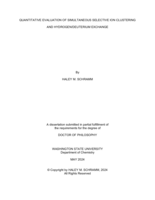 QUANTITATIVE EVALUATION OF SIMULTANEOUS SELECTIVE ION CLUSTERING AND HYDROGEN/DEUTERIUM EXCHANGE