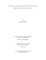 HOW POLITICAL ORIENTATION SHAPES SUGAR CONSUMPTION AND RESISTANCE TO SUGAR-REDUCING NUDGES
