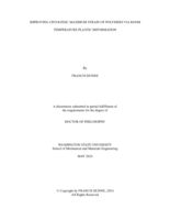 IMPROVING CRYOGENIC MAXIMUM STRAIN OF POLYMERS VIA ROOM TEMPERATURE PLASTIC DEFORMATION