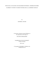 The Spatial Navigation and Diaschisis Hypothesis: A Premise for Three Feasibility Studies to Screen for Preclinical Alzheimer's Disease