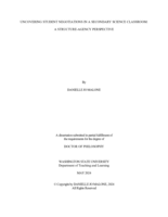 Uncovering Student Negotiations in a Secondary Science Classroom: A Structure-Agency Perspective