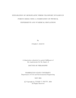 EXPLORATION OF MICROPLASTIC FIBERS TRANSPORT DYNAMICS IN POROUS MEDIA USING A COMBINATION OF PHYSICAL EXPERIMENTS AND NUMERICAL SIMULATIONS