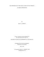 SEX DIFFERENCES IN THE NEURAL CIRCUITS THAT PREDICT ALCOHOL DEPENDENCE