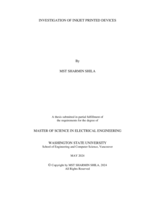 INVESTIGATION OF INKJET PRINTED DEVICES