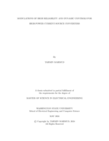MODULATIONS OF HIGH RELIABILITY AND DYNAMIC CONTROLS FOR HIGH-POWER CURRENT-SOURCE CONVERTERS