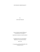 For Whom Do I Breed Barley?