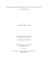 MACARTHUR’S FORGOTTEN CHILDREN: THE ALLIED OCCUPATION OF JAPAN AND THE BURAKUMIN