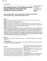 How Media Literacy, Trust of Experts and Flu Vaccine Behaviors Associated with COVID-19 Vaccine Intentions