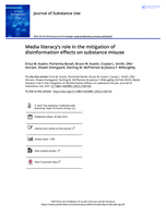 Media literacy's role in the mitigation of disinformation effects on substance misuse