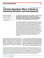 Cell state dependent effects of Bmal1 on melanoma immunity and tumorigenicity