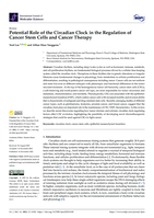 Potential Role of the Circadian Clock in the Regulation of Cancer Stem Cells and Cancer Therapy