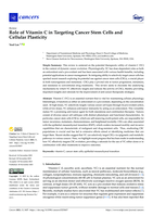 Role of Vitamin C in Targeting Cancer Stem Cells and Cellular Plasticity