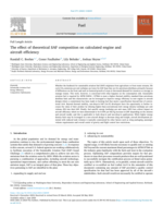 The effect of theoretical SAF composition on calculated engine and aircraft efficiency