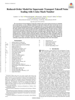 Reduced-Order Model for Supersonic Transport Takeoff Noise Scaling with Cruise Mach Number
