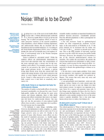Noise: What Is to Be Done?
