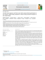 Aircraft noise exposure and body mass index among female participants in two Nurses  Health Study prospective cohorts living around 90 airports in the United States