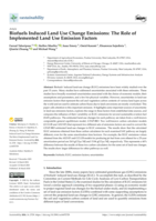 Biofuels Induced Land Use Change Emissions: The Role of Implemented Land Use Emission Factors