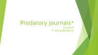 Predatory Journals