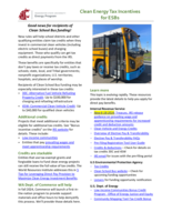 Clean Energy Tax Incentives for ESBs