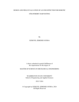 DESIGN AND FIELD EVALUATION OF AN END EFFECTOR FOR ROBOTIC STRAWBERRY HARVESTING
