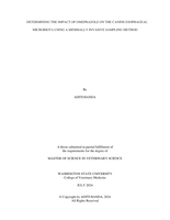 Determining the impact of omeprazole on the canine esophageal microbiota using a minimally invasive sampling method