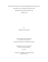 THE EFFECT OF FOLLOW UP TOCERANIB PHOSPHATE ON FELINE ORAL SQUAMOUS CELL CARCINOMAS TREATED WITH HYPERFRACTIONATED RADIATION AND CARBOPLATIN