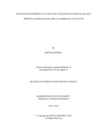 Multilevel Barriers to Access and Utilization of Mental Health Services Among Black/African American (AA) Youth