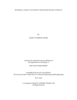 Rh single atom catalysis on the magnetite (001) surface