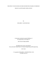 THE EFFECT OF MUTATIONS ON INDUCED PROTEIN FOLDING STUDIED BY MOLECULAR DYNAMICS SIMULATIONS