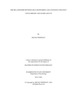 The Relationship between Self-Monitoring and Cognitive Strategy use in Midlife and Older Adults