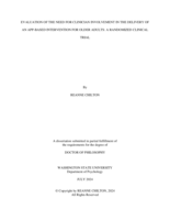 EVALUATION OF THE NEED FOR CLINICIAN INVOLVEMENT IN THE DELIVERY OF AN APP-BASED INTERVENTION FOR OLDER ADULTS: A RANDOMIZED CLINICAL TRIAL