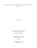 PROBING THE ROLE OF ZINC-ZIRCONIUM MIXED OXIDE AS SUPPORT IN SINGLE ATOM CATALYSIS